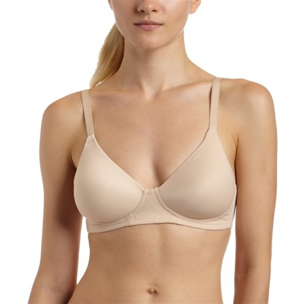 NWOT Bali 38D Concealers Wire Free Bra 3413 Beige 117794